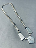 The Best Vintage Native American Navajo Tigers Eye Sterling Silver Inlay Necklace-Nativo Arts