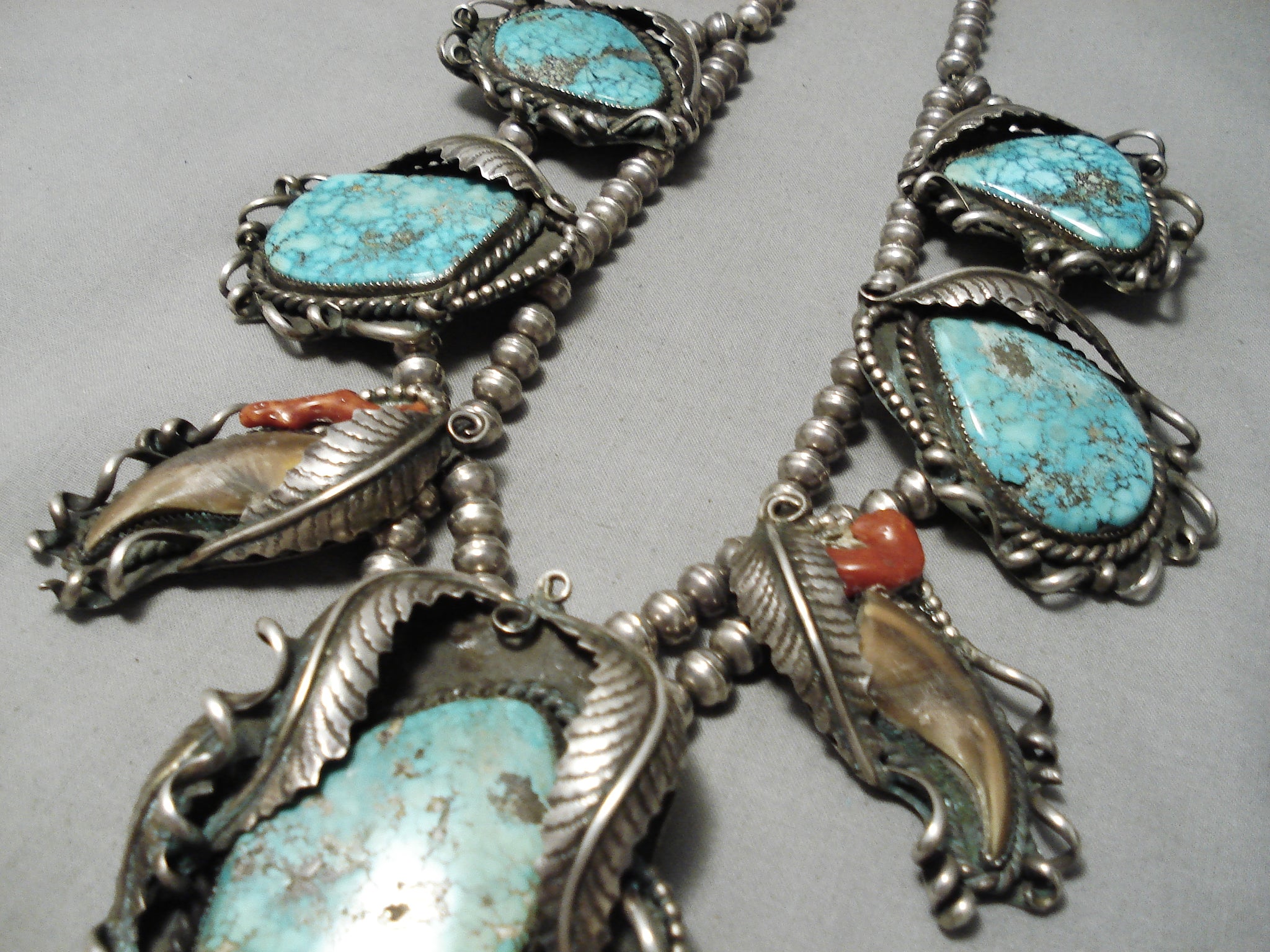 One Of The Biggest Best Vintage Native American Navajo Turquoise