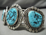 Impressive Vintage Navajo Turquoise Sterling Silver Native American Bracelet-Nativo Arts