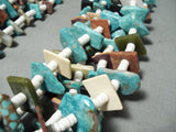 Native American One Of The Biggest Ever Vintage Santo Domingo Turquoise Necklace-Nativo Arts