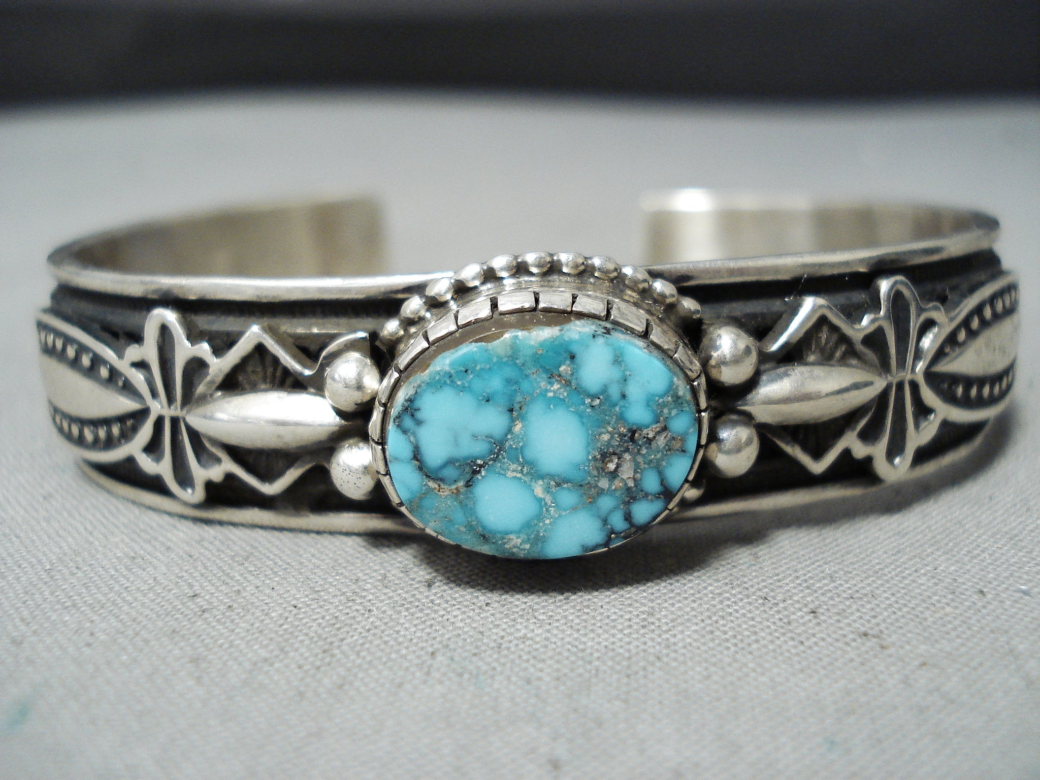 Important Native American Navajo Albert Jake Turquoise Sterling Silver ...