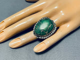 One Of The Best Ever Vintage Native American Navajo Damale Turquoise Sterling Silver Ring-Nativo Arts