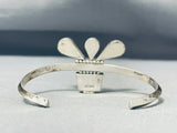 One Of The Most Artistic Vintage Native American Navajo Turquoise Inlay Sterling Silver Bracelet-Nativo Arts