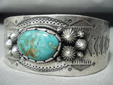 Important Chee Family Vintage Native American Navajo Royston Turquoise Sterling Silver Bracelet-Nativo Arts