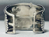 Monster Museum Vintage Native American Navajo Old Morenci Turquoise Sterling Silver Bracelet-Nativo Arts