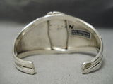 Important Last Chance Turquoise Vintage Native American Navajo Sterling Silver Bracelet-Nativo Arts