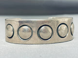 Authentic Orville Tsinnie Vintage Native American Navajo Sterling Silver Bracelet-Nativo Arts