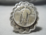 Unique Native American 1928 Coin Sterling Silver Ring-Nativo Arts