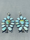 Best Vintage Native American Navajo Turquoise Cluster Sterling Silver Earrings- Very Rare-Nativo Arts