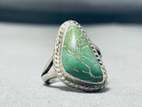 Magnificent Vintage Native American Navajo Royston Turquoise Sterling Silver Ring-Nativo Arts