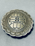 Detailed Vintage Native American Navajo Will Mariano Sterling Silver Buckle-Nativo Arts