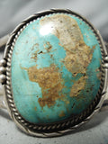 Huge Vintage Native American Navajo Royston Turquoise Sterling Silver Bracelet-Nativo Arts