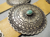 Spectacular Vintage Native American Navajo Royston Turquoise Sterling Silver Concho Belt-Nativo Arts