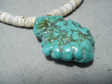 Marvelous Vintage Navajo Turquoise And Heishi Necklace Native American Old-Nativo Arts