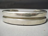 Thickest Heavy 237 Vintage Native American Navajo Sterling Silver Bracelet-Nativo Arts