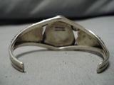 Very Rare!! Vintage Native American Navajo Lone Mountain Turquoise Sterling Silver Bracelet Old-Nativo Arts