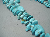 Magnificent Navajo Turquoise Sterling Silver Necklace Native American L-o-n-g-Nativo Arts