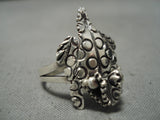 Important Navajo Horned Toad Sterling Silver Native American Ring-Nativo Arts