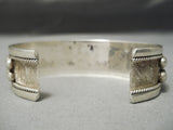 Native American Rare Blue Diamond Teardrop Turquoise Sterling Silver Bracelet-Nativo Arts