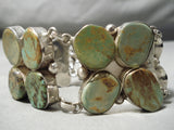 One Of The Best Vintage Native American Navajo Royston Turquoise Sterling Silver Link Bracelet-Nativo Arts