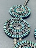 Best Vintage Native American Navajo Kachina Turquoise Sterling Silver Squash Blossom Necklace-Nativo Arts