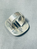 Best Vintage Native American Navajo Leo Nez Turquoise Sterling Silver Ring-Nativo Arts