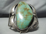 One Of The Biggest Vintage Native American Navajo Royston Turquoise Sterling Silver Bracelet-Nativo Arts