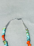 Important Double Sided Vintage Native American Navajo Turquoise Silver Necklace-Nativo Arts