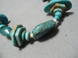 Native American Impressive Vintage Santo Domingo Royston & Old Kingman Turquoise Necklace-Nativo Arts