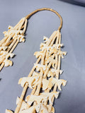 Native American Best Vintage Authentic Santo Domingo Hand Carved Horse Fetish Necklace-Nativo Arts
