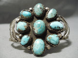 Native American Important Vintage Santo Domingo Joe Tortalita Turquoise Sterling Silver Bracelet-Nativo Arts