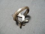 Expressive Vintage Navajo Sterling Silver Ring Old Native American-Nativo Arts