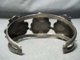 Rare Vintag Native American Navajo Blue Diamond Turquoise Sterling Silver Bracelet-Nativo Arts
