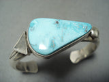 Native American One Of The Best Al Lee Turquoise Sterling Silver Bracelet-Nativo Arts