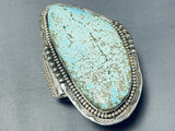 Important Tso Family Towering Native American Navajo Turquoise Sterling Silver Bracelet-Nativo Arts