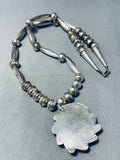 Authentic Native American Navajo Old Deposit Turquoise Sterling Silver Necklace-Nativo Arts