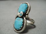 Amazing Vintage Zuni Native American Sterling Silver Rattlesnake Ring-Nativo Arts