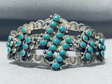 Newsworthy Vintage Native American Navajo Turquoise Sterling Silver Bracelet-Nativo Arts