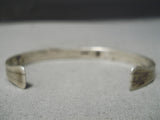 Incredible Vintage Native American Navajo Turquoise Sterling Silver Bracelet Old-Nativo Arts