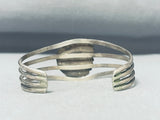 Important Vintage Native American Navajo Morenci Turquoise Sterling Silver Bracelet-Nativo Arts