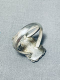 Astounding Vintage Native American Zuni Royston Turquoise Sterling Silver Ring-Nativo Arts