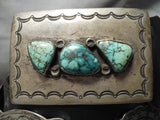 Very Old Heavy Vintage Native American Navajo Turquoise Sterling Silver Concho Belt Old-Nativo Arts