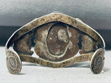 Absolutely Incredible Vintage Native American Navajo Petrified Wood Sterling Silver Bracelet-Nativo Arts
