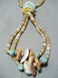 Tremendous Santo Domingo Native American Turquoise Spiny Oyster Necklace-Nativo Arts