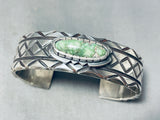 Very Important Orvil Jack Turquoise Vintage Native American Navajo Sterling Silver Bracelet-Nativo Arts