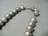 Heavy 300 Gram Vintage Native American Navajo Sterling Silver Bear Authentic Necklace-Nativo Arts