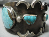 Striking Vintage Navajo Native American Sterling Silver Bracelet Cuff-Nativo Arts