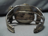 Very Rare Earlier Cerrillos Turquoise Vintage Native American Navajo Sterling Silver Bracelet-Nativo Arts
