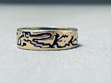 Native American Very Important Vintage Santo Domingo Vidal Aragon Gold Sterling Silver Ring-Nativo Arts