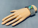 Jake Francosa San Felipe Royston Turquoise Sterling Silver Bracelet-Nativo Arts